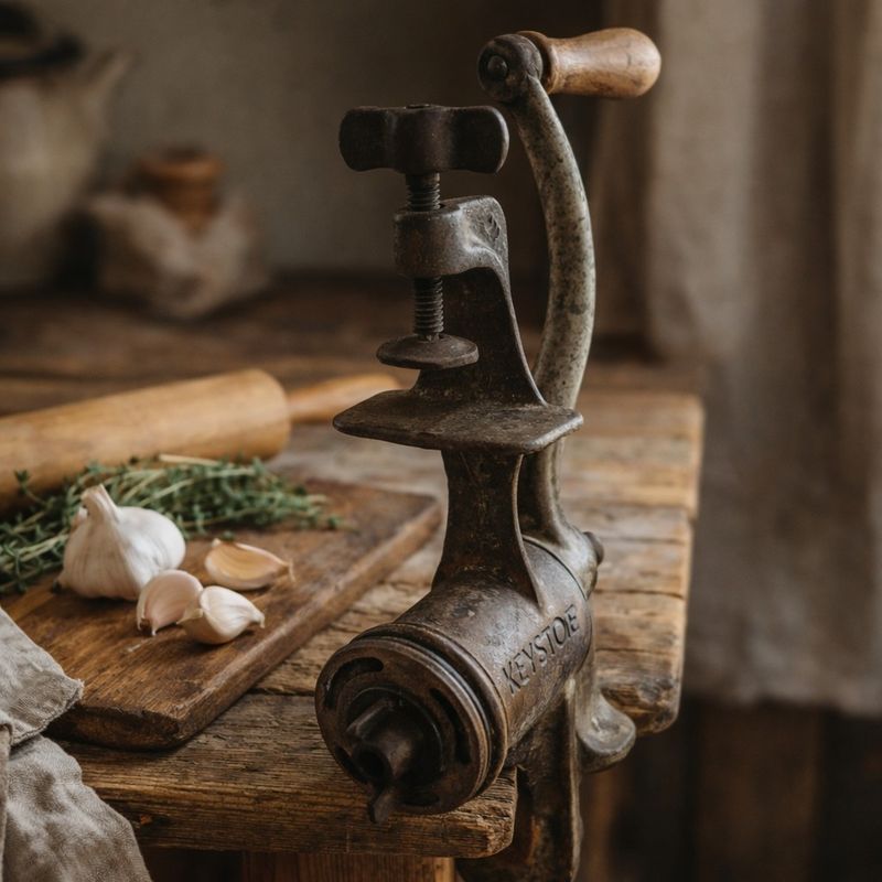 Hand-Cranked Meat Grinder