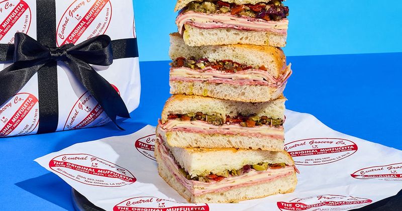 Muffuletta at Central Grocery, New Orleans