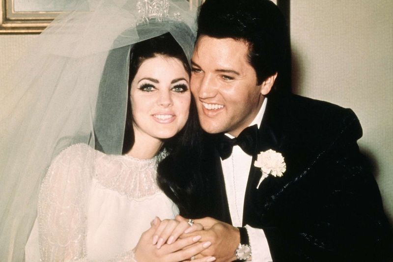 Elvis Presley and Priscilla Beaulieu