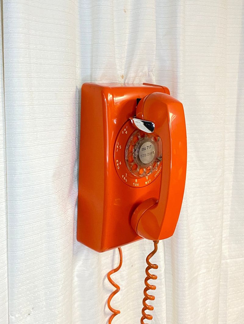 Rotary Dial Telephones on the Wall