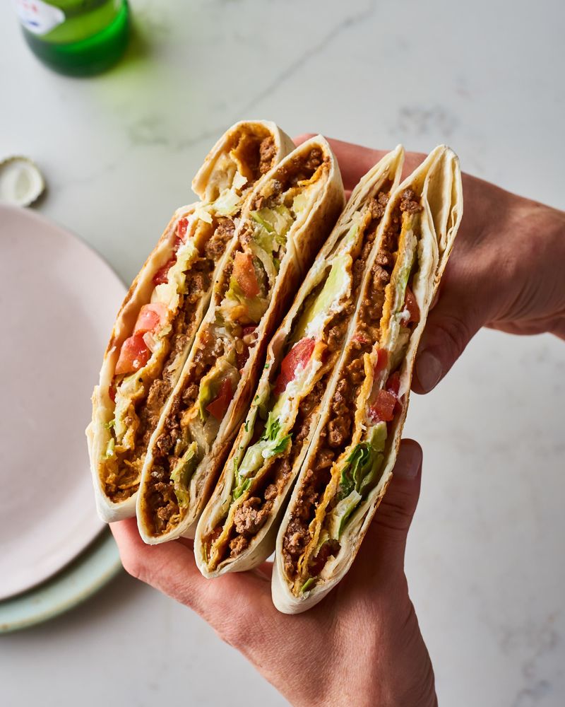 Crunchwrap Supreme with Extra Crunchy Tostada Layer