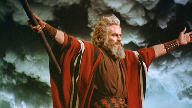 Charlton Heston as Moses