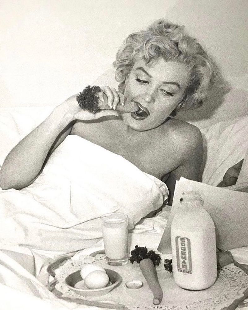 Raw Eggs in Warm Milk