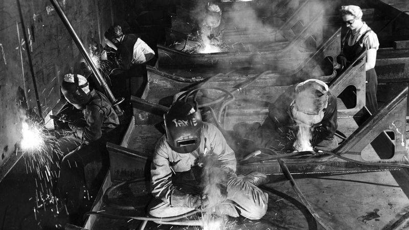 Women Welders During World War II (1943)