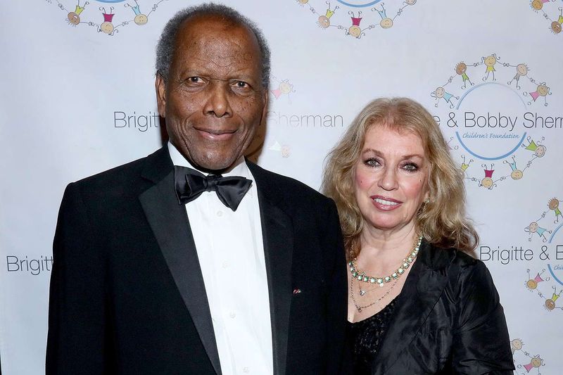 Sidney Poitier and Joanna Shimkus