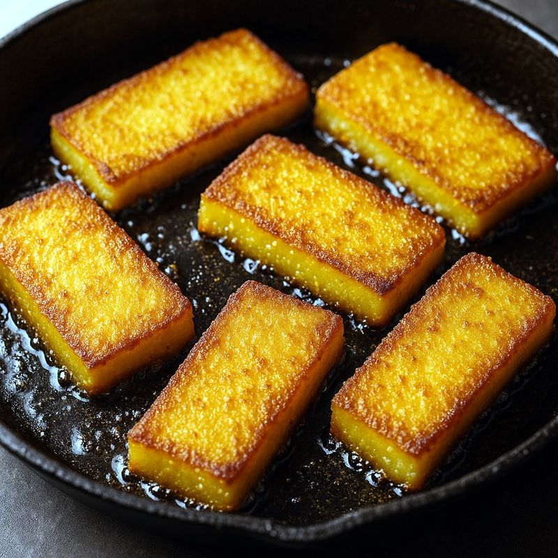 Cornmeal Mush Fried Slices