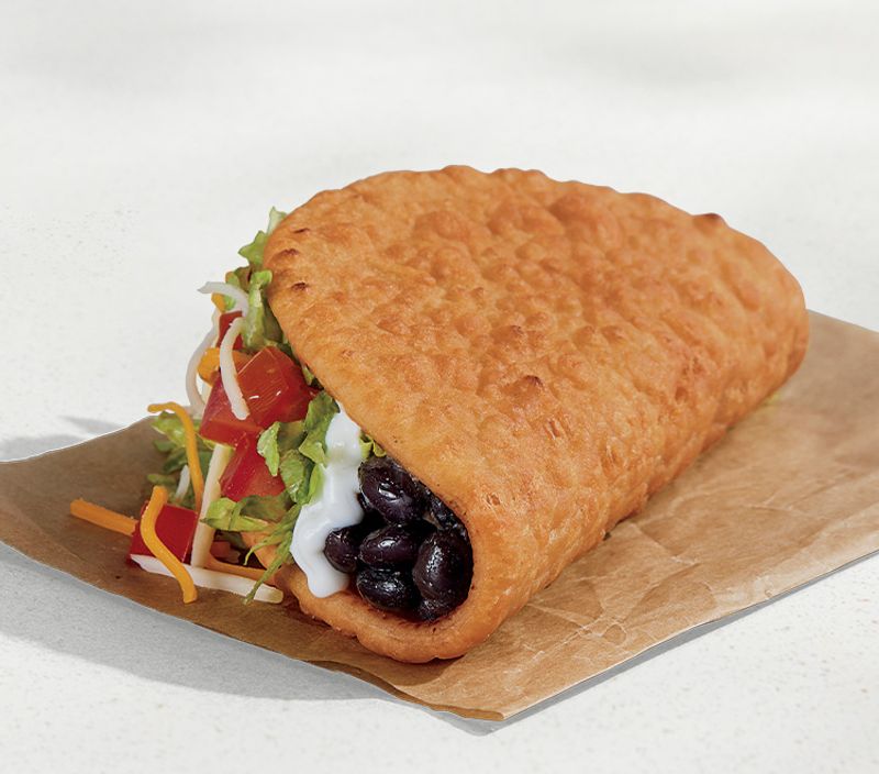 Black Bean Chalupa Supreme with Chipotle Sauce