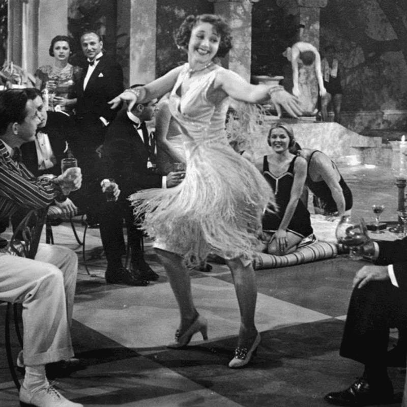 Flapper Women Dancing the Charleston