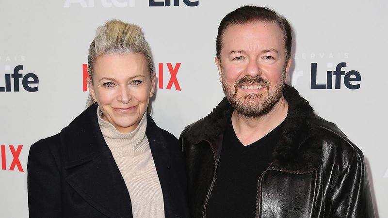 Ricky Gervais and Jane Fallon