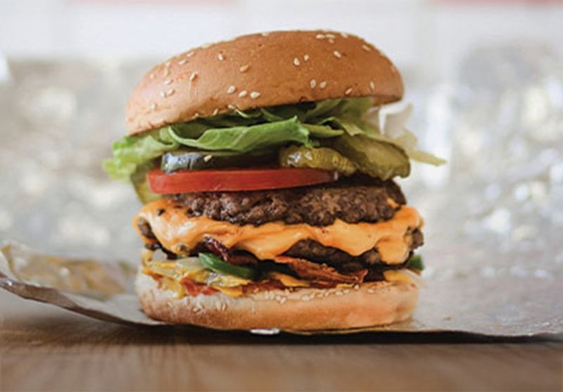 Five Guys Bacon Cheeseburger