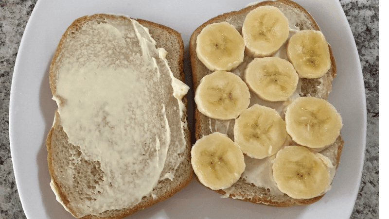 Banana and Mayonnaise Sandwich