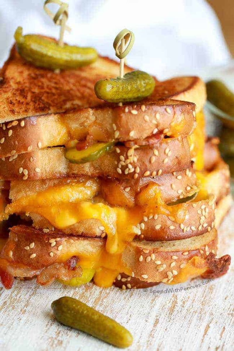 Banana, Cheese, and Pickle Sandwich