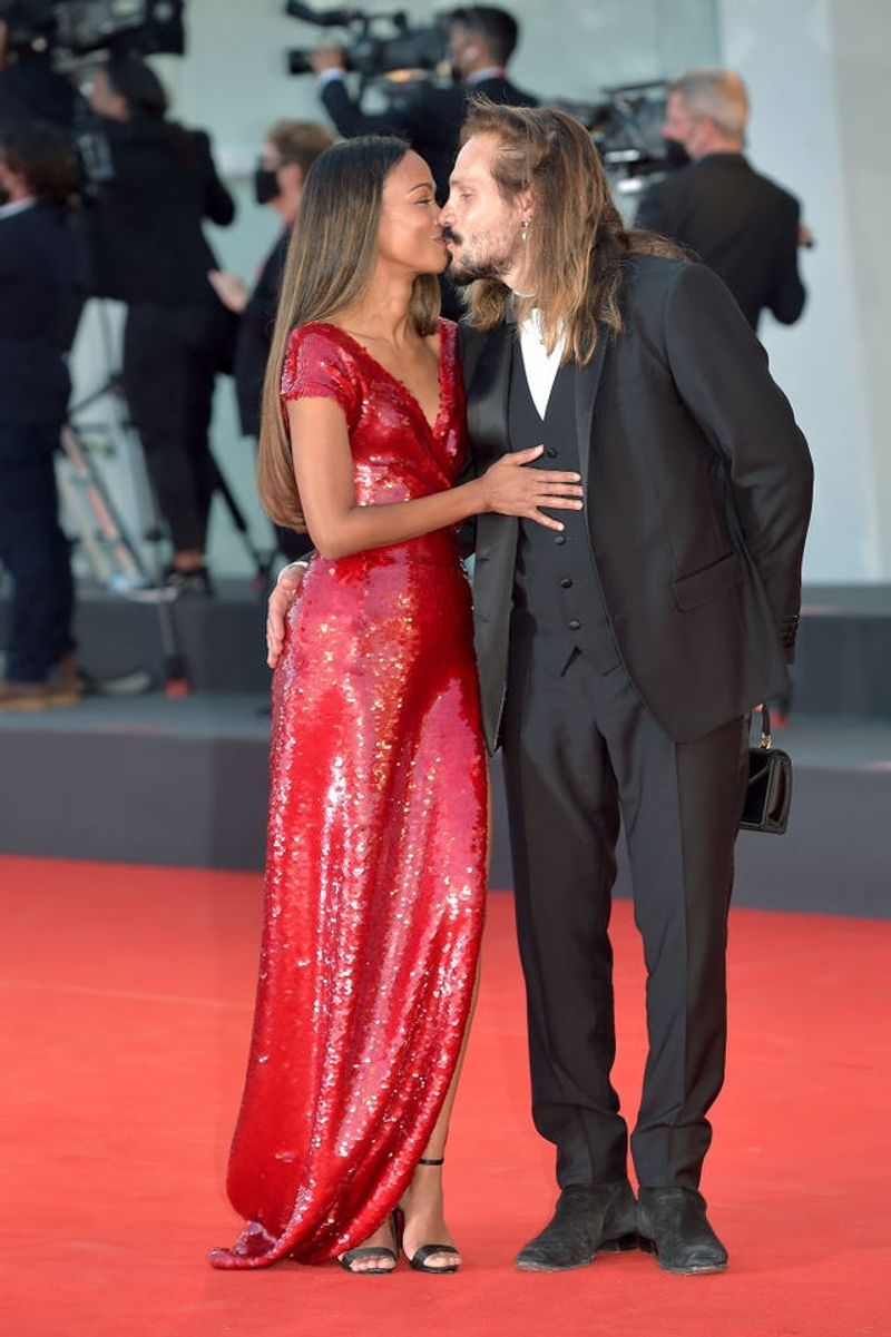 Zoe Saldana and Marco Perego Saldana