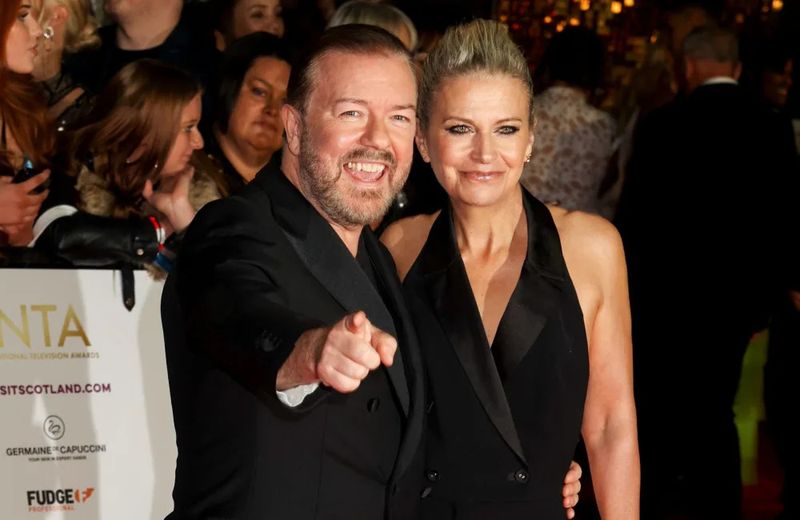 Ricky Gervais and Jane Fallon