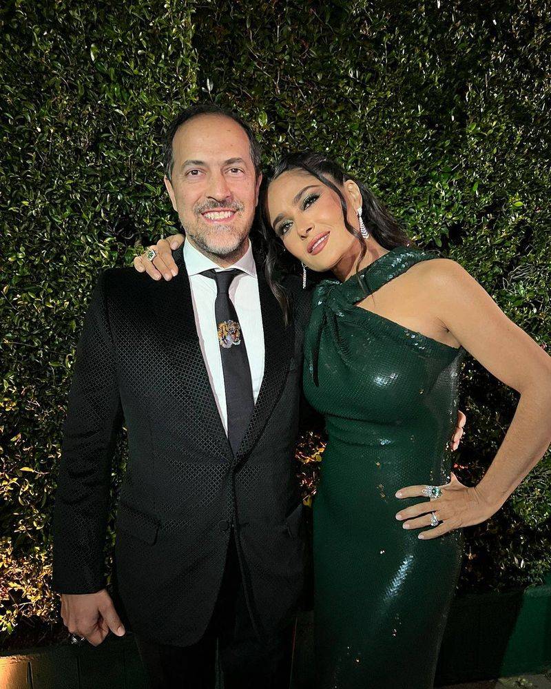 Salma Hayek and Sami Hayek
