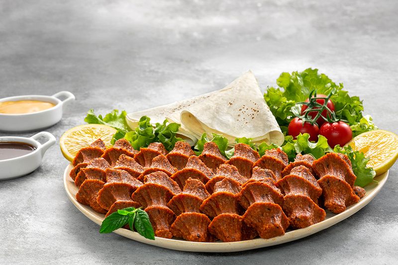 Cig Kofte (Turkey) with Extra Pepper Sauce
