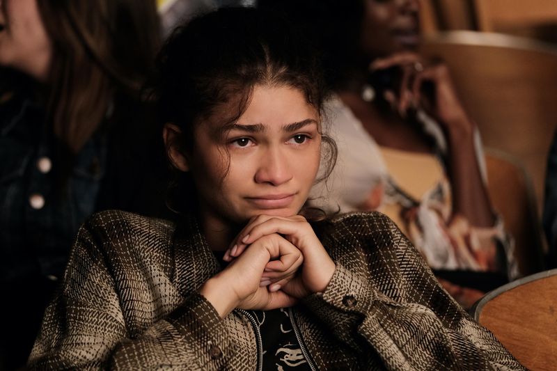 Zendaya as Rue Bennett in Euphoria