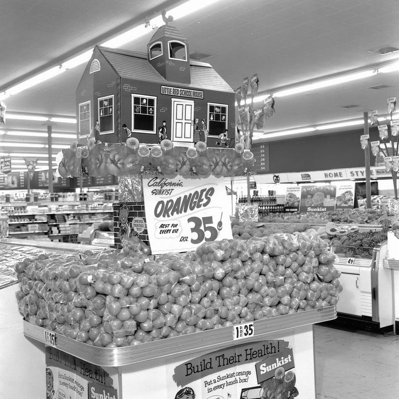 Elaborate Product Displays and Towering Pyramids