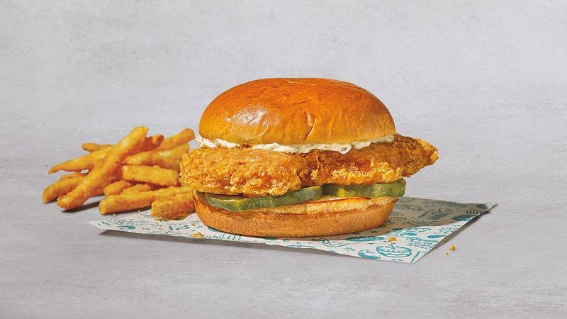 Popeyes Flounder Fish Sandwich