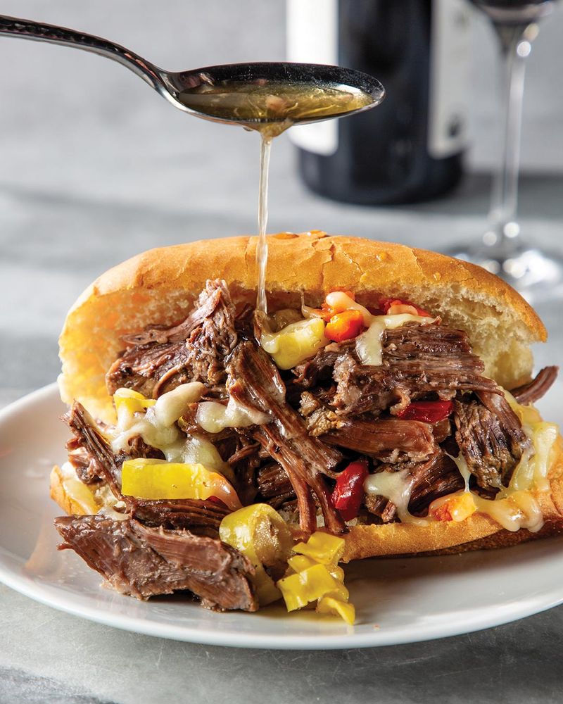 Chicago-Style Italian Beef Sandwich