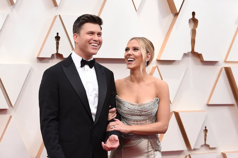 Scarlett Johansson and Colin Jost