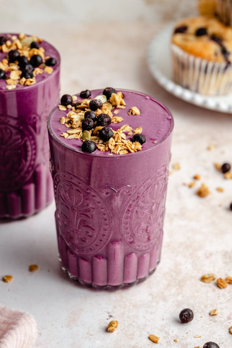 His Daily Purple Smoothie