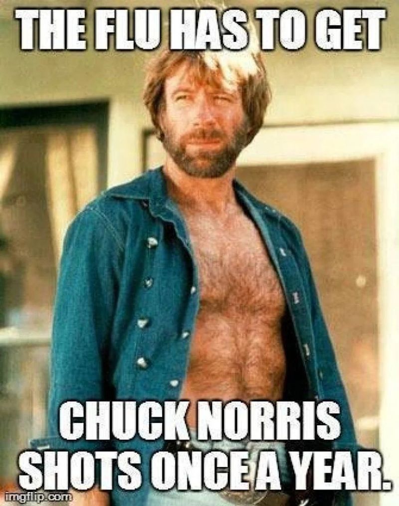 The Flu Gets a Chuck Norris Shot Every Year