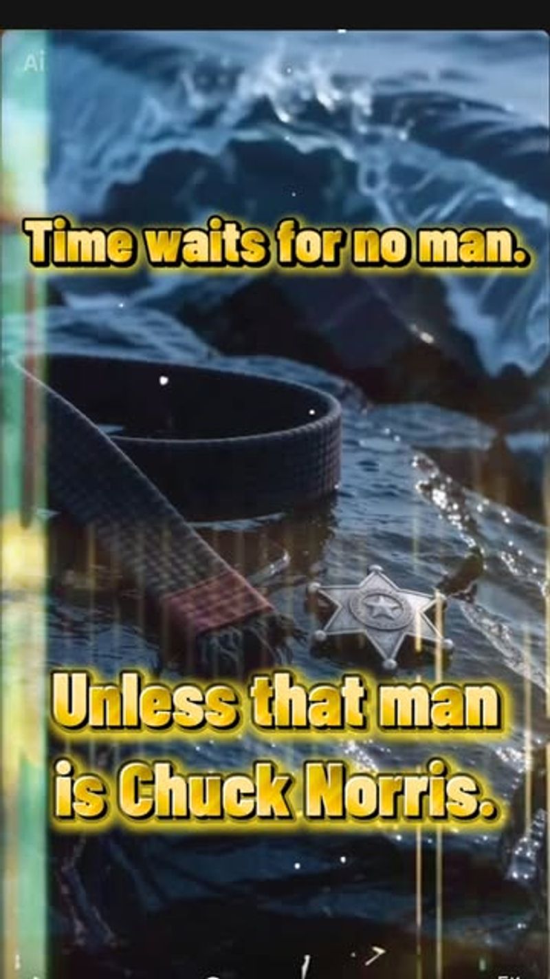 Time Waits for No Man, Unless That Man Is Chuck Norris