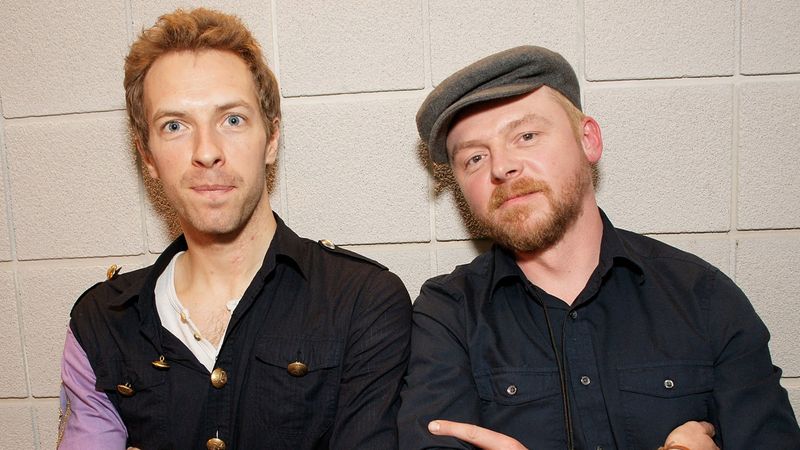 Simon Pegg — Godfather to Apple Martin