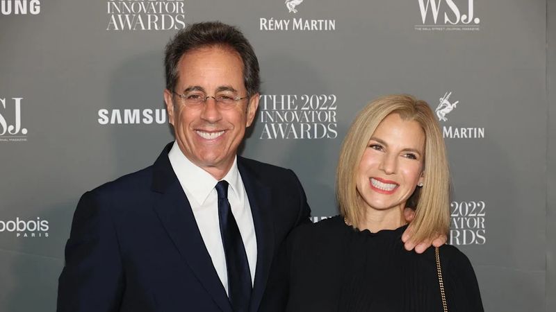 Jerry Seinfeld and Jessica Sklar