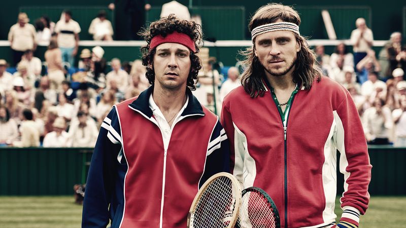 Bjorn Borg vs. John McEnroe in Borg vs McEnroe (2017)
