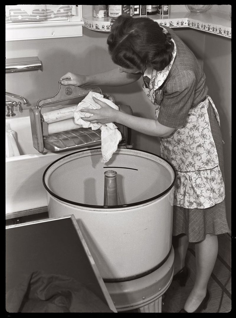 Doing Laundry Entirely by Hand Without Modern Appliances