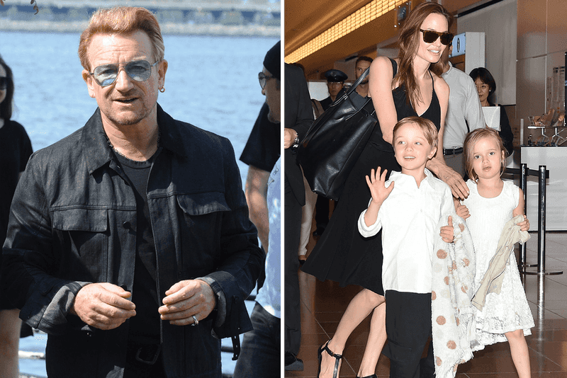 Bono — Godfather to Brad and Angelina's Twins