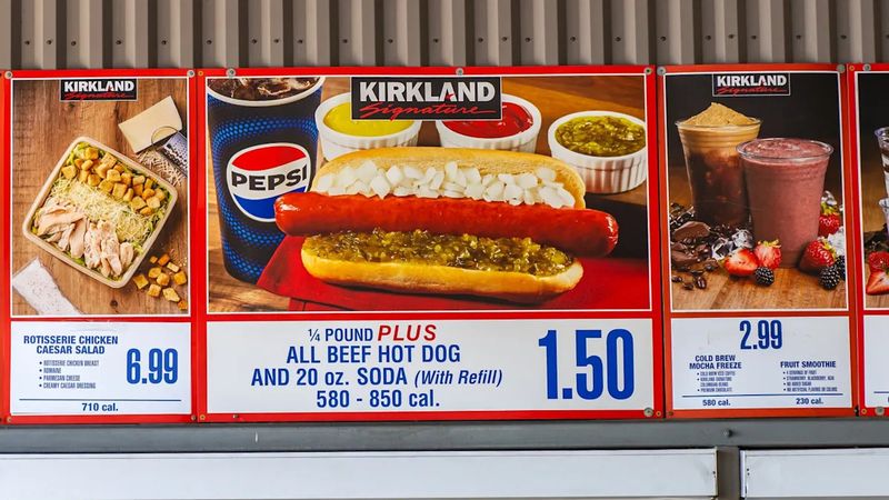 Costco Food Court Hot Dog and Drink Combo