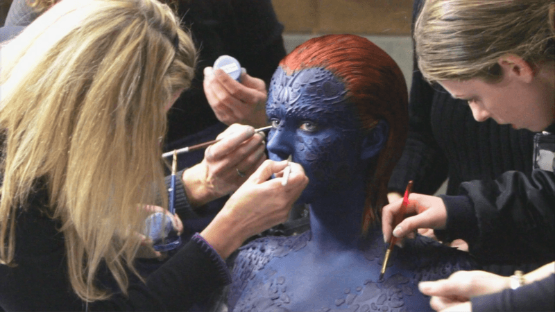Jennifer Lawrence Endured Six Hours of Blue Paint as Mystique
