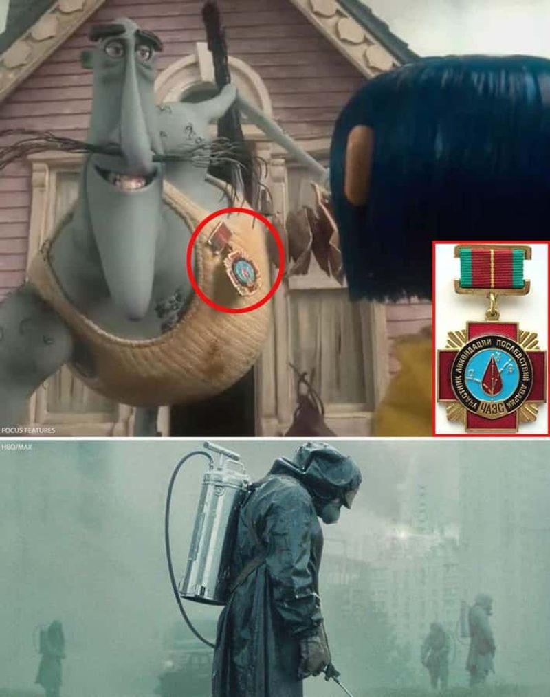 Mr. Babinski's Chernobyl Medal in Coraline