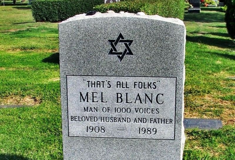 Mel Blanc's Gravestone Has a Famous Last Line