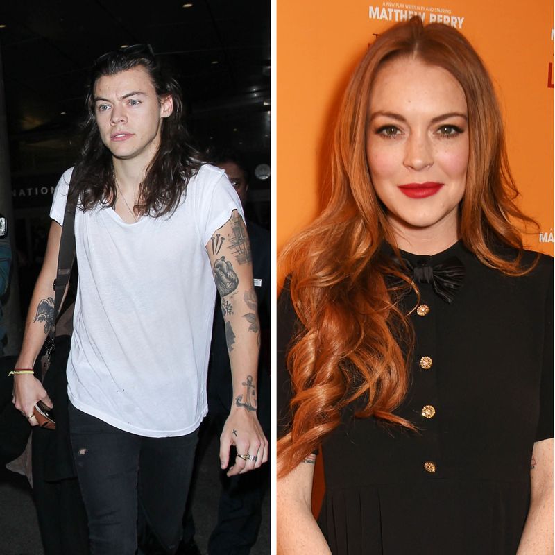 Harry Styles Turned Away by Lindsay Lohan
