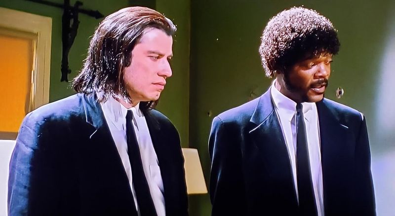 The Bullet Holes in Pulp Fiction Appear Before the Shots Are Fired