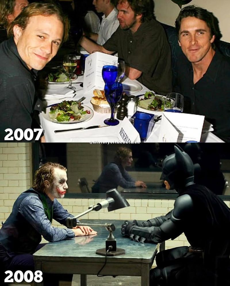 Christian Bale & Heath Ledger – The Dark Knight