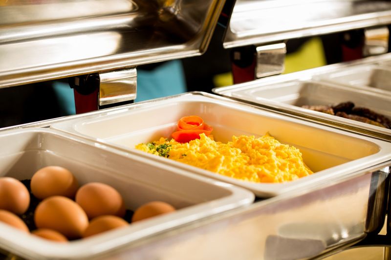 Scrambled Eggs from the Buffet