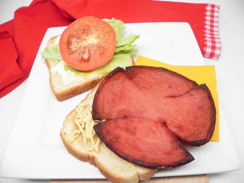 Fried Bologna Sandwich