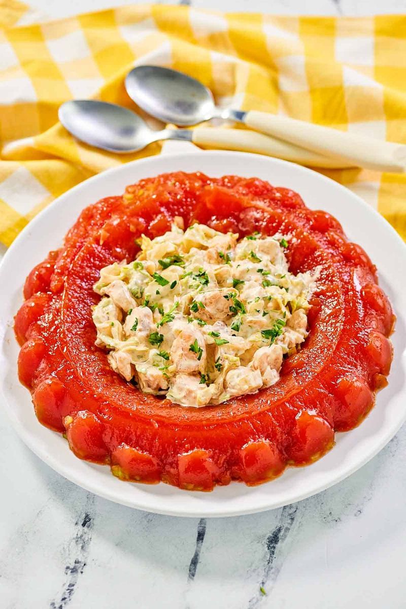 Molded Tomato Aspic Ring