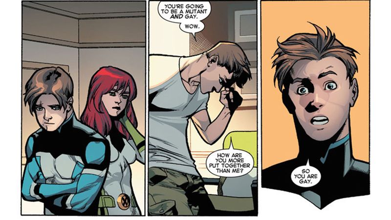 Iceman - Outed by Jean Grey
