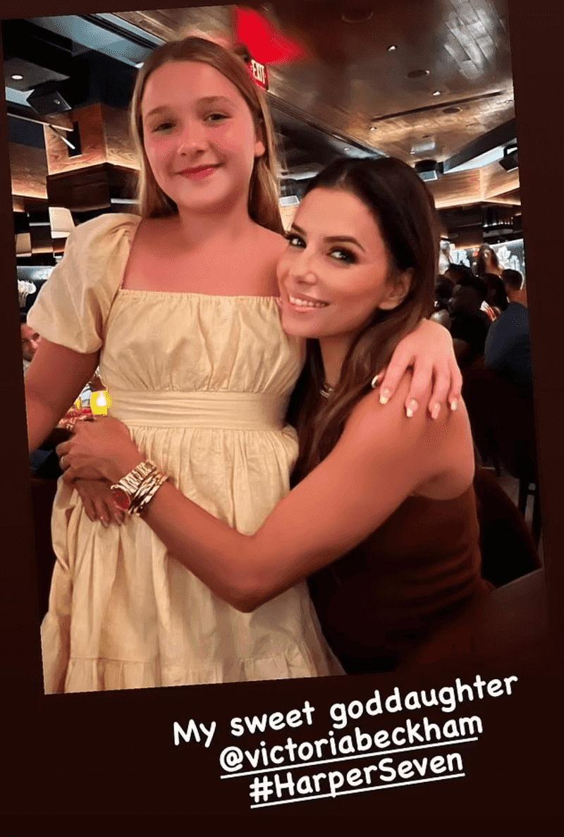 Eva Longoria — Godmother to the Beckham Kids