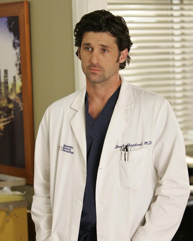 Patrick Dempsey as Dr. Derek Shepherd in Grey's Anatomy