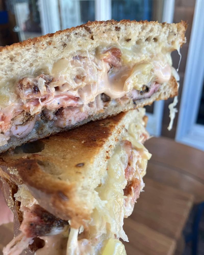Pork Belly Reuben at Bunk Sandwiches