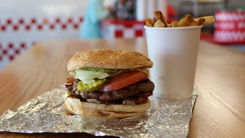 Five Guys Cheeseburger