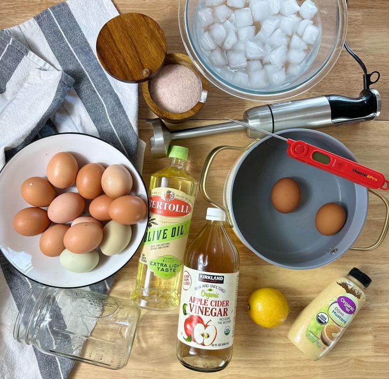 Homemade Mayonnaise With Raw Eggs