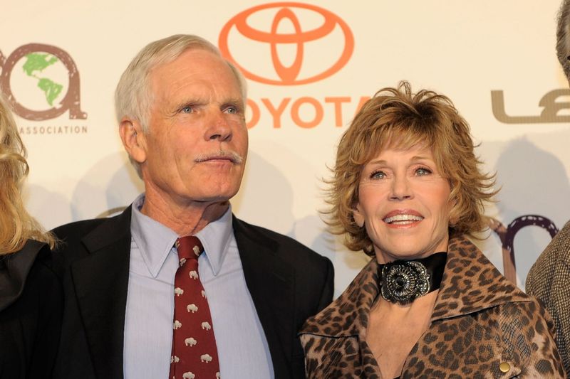 Jane Fonda and Ted Turner